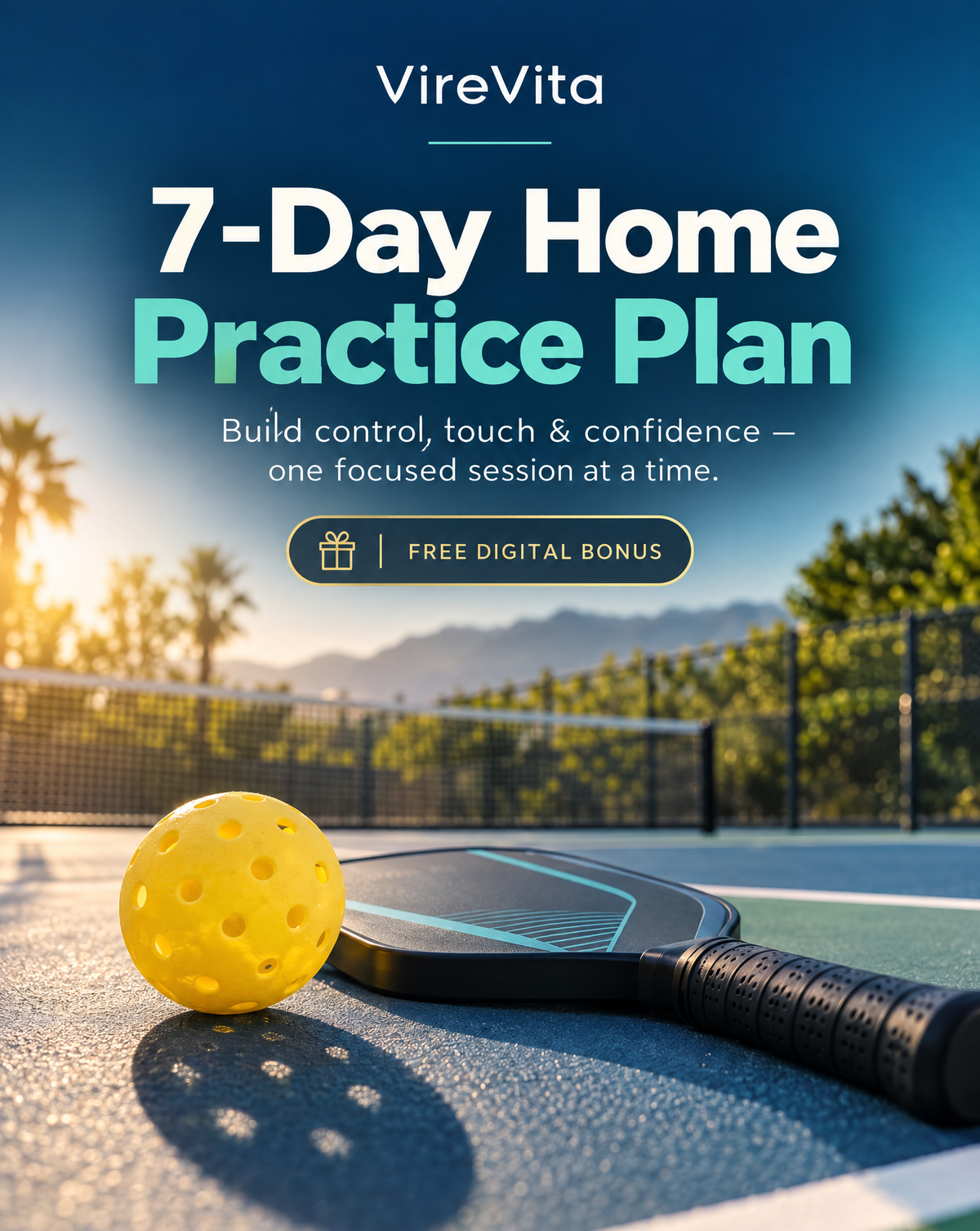 7 Day Home Practice Plan for Pickleball Training