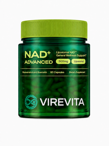 VireVita NAD+ supplement bottle with product label