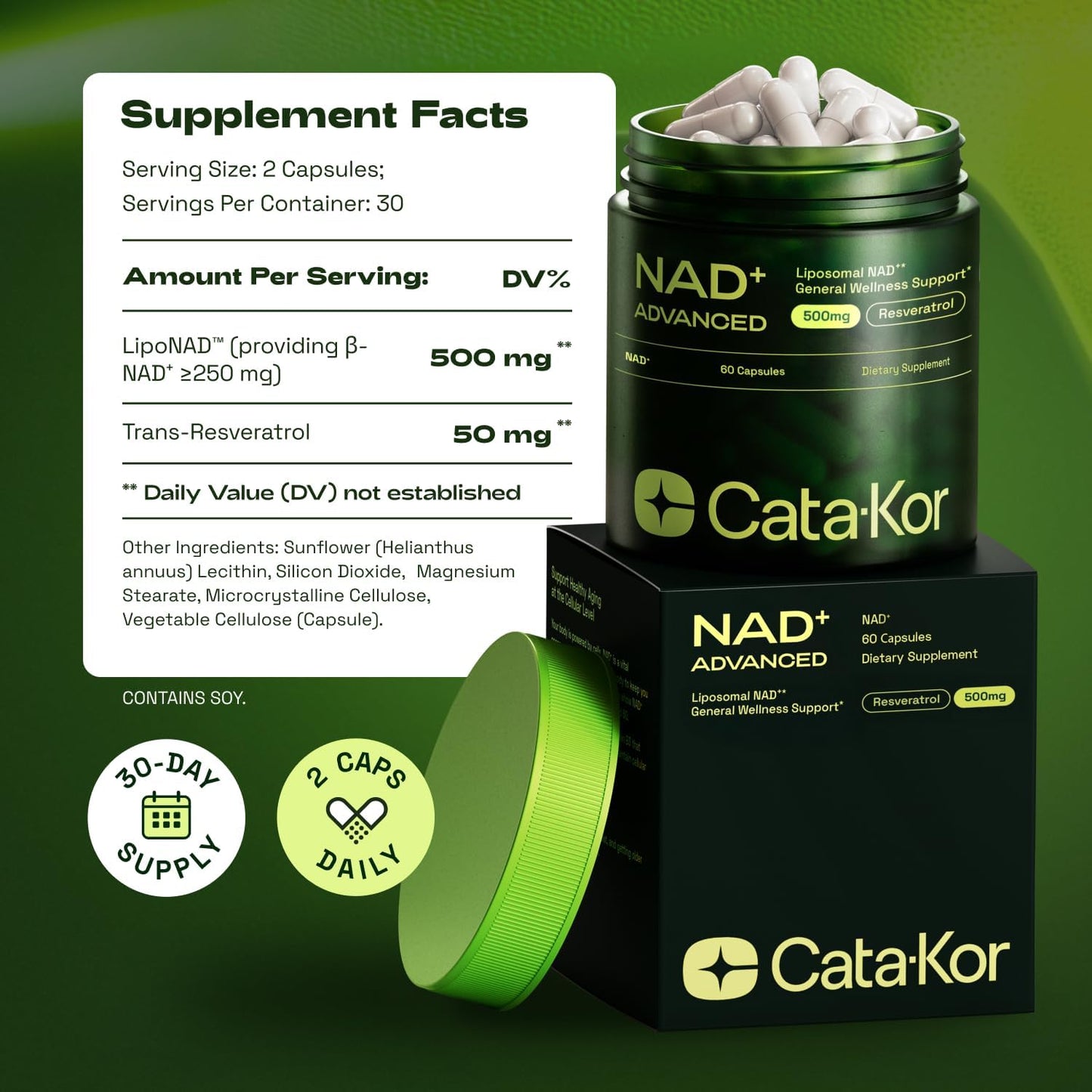 ViraVita NAD with Resveratrol and Quercetin Capsules